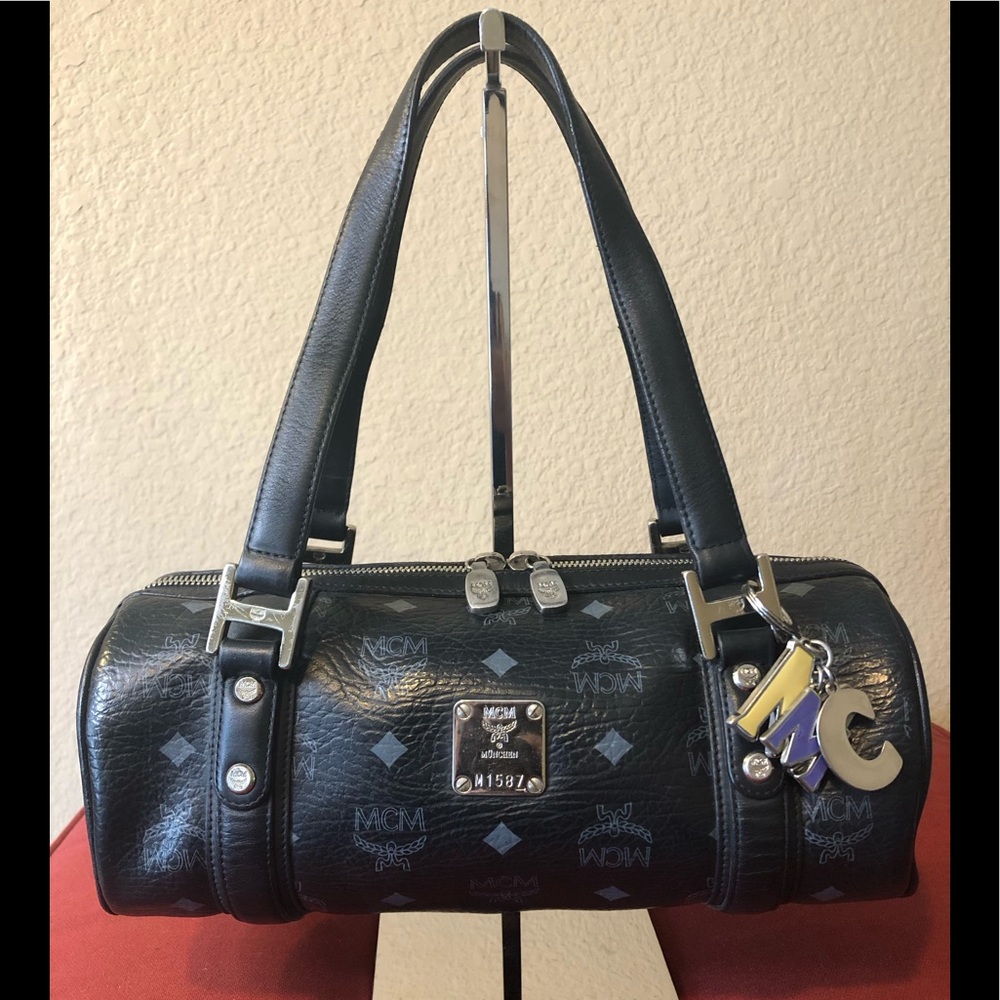MCM Barrel Bag Black Authentic